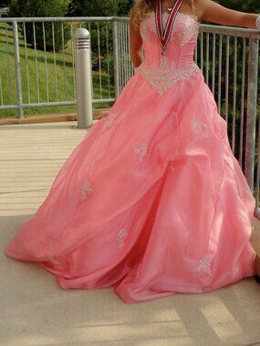 Christian Michele pink formal gown